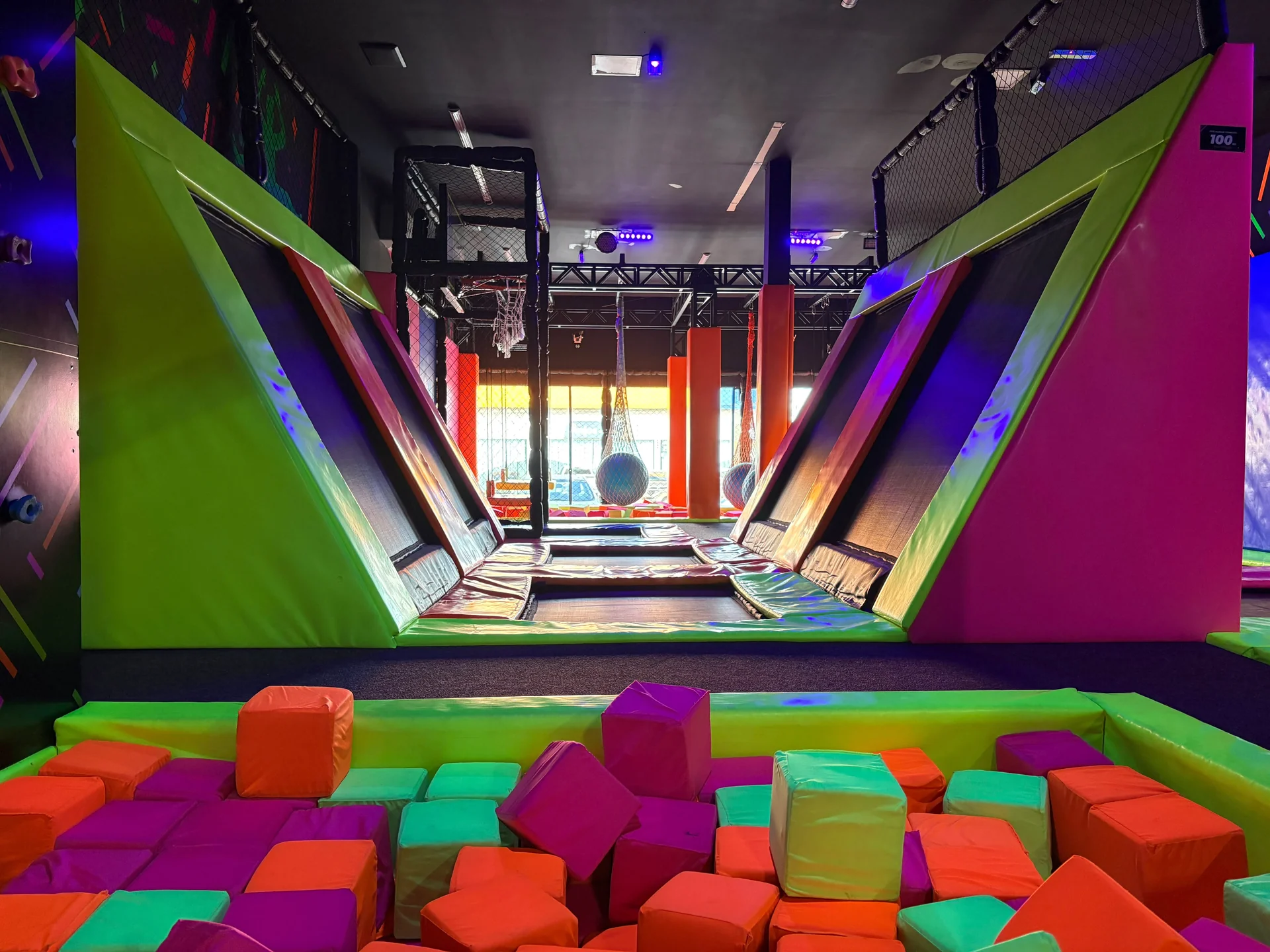 Vista dos trampolins da ARENA VIP